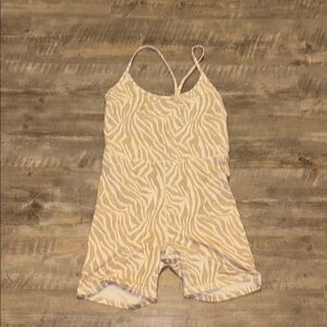 Zebra Print Active Romper
